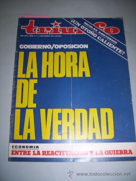Collezionismo di Riviste e Giornali: TRIUNFO. A&ntilde;o XXXI ; N&ordm; 711 ; 11 septiembre 1976
