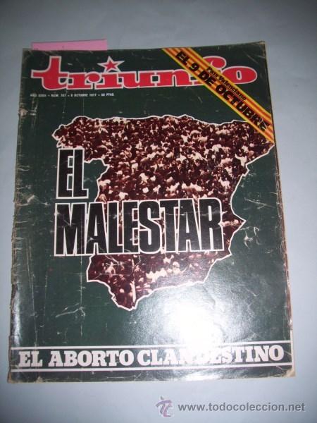 Sammeln von Zeitschriften und Zeitungen: TRIUNFO. A&ntilde;o XXXII ; N&ordm; 767 ; 8 octubre 1977