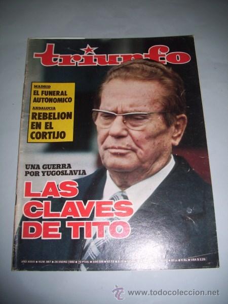 Collezionismo di Riviste e Giornali: TRIUNFO. A&ntilde;o XXXIII ; N&ordm; 887 ; 26 enero 1980