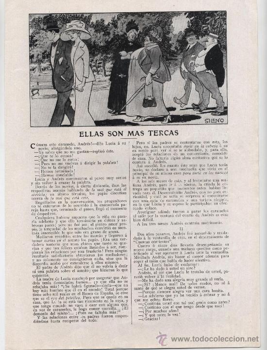 Colecionismo de Revistas e Jornais: Ellas son m&aacute;s tercas / texto de Guillermo Diaz Caneja con dibujos de Sileno - 1912