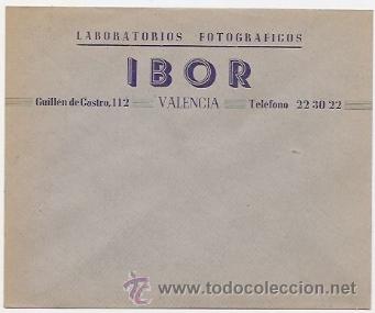Coleccionismo de Revistas y Peri&oacute;dicos: Sobre publicitario de Valencia. Laboratorios Ibor
