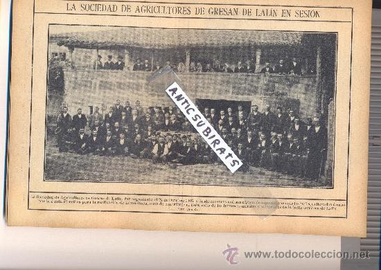 Collection Magazines and Newspapers: REVISTA 1908 AGRICULTORES GRESAN DE LALIN LA BANDA DIAPASON DE TOLOSA BASILIO PARAISO LALUENGA