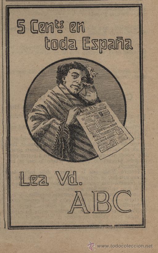 Coleccionismo de revistas y peri&oacute;dicos: Publicidad lea ABC   - 1914