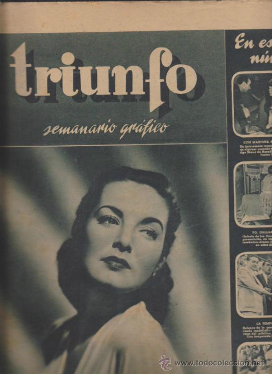 Collezionismo di Riviste e Giornali: Triunfo n&ordm; 40. 2 de Noviembre de 1946.