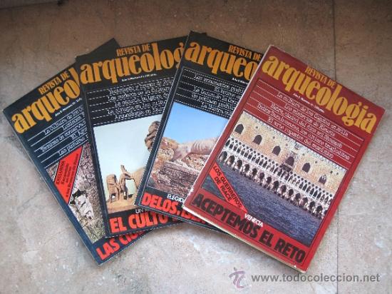 Colecionismo de Revistas e Jornais: LOTE DE 4 REVISTAS DE ARQUEOLOGIA. A&Ntilde;O 2 - NUMS. 11 - 12 - 13 y 14.