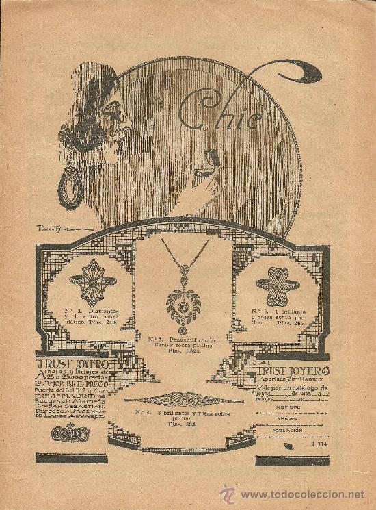 Coleccionismo de Revistas y Peri&oacute;dicos: Publicidad Trust Joyero - 1921