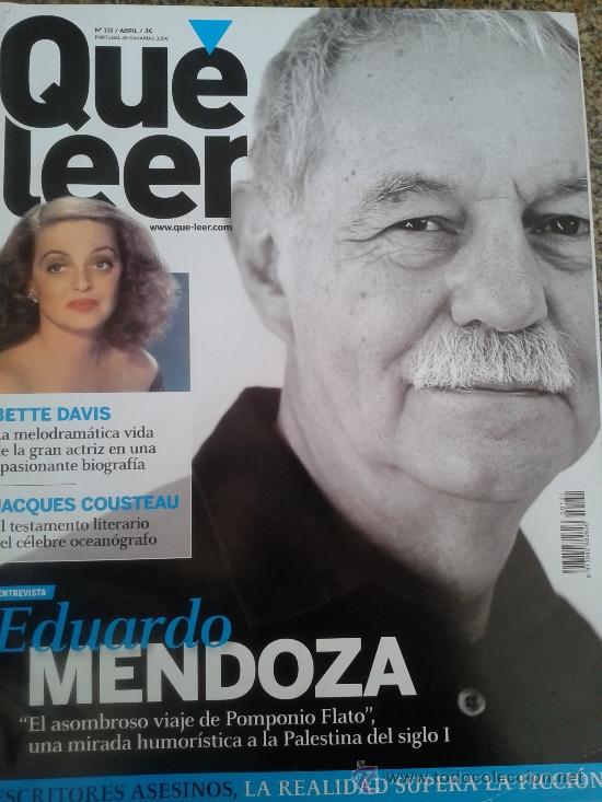 Coleccionismo de Revistas y Peri&oacute;dicos: QUE LEER - N&ordm; 131 -- EDUARDO MENDOZA -- ABRIL 2008