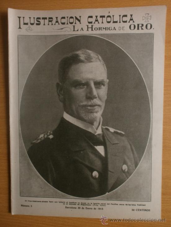Coleccionismo de revistas y peri&oacute;dicos: LA HORMIGA DE ORO N&ordm;5.1915.CERVERA,LAS COSTAS DE INGLATERRA,BATALLA NAVAL,VALENCIA.