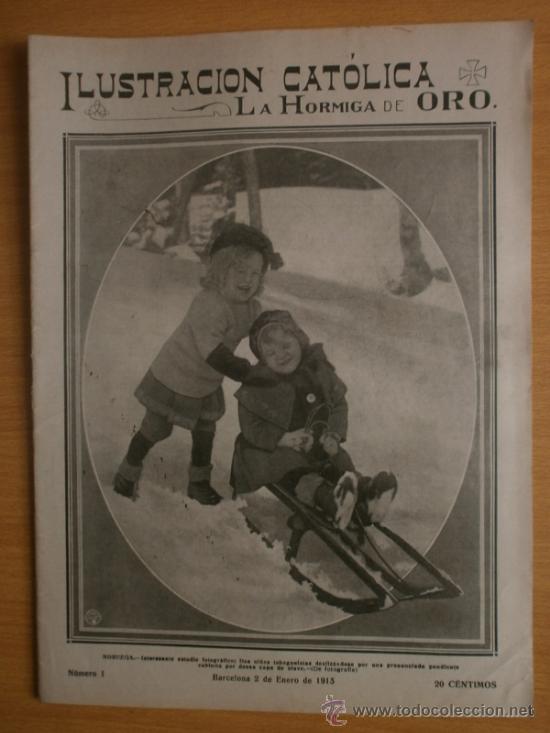 Coleccionismo de revistas y peri&oacute;dicos: LA HORMIGA DE ORO N&ordm;1.1915.BILBAO,OLOT-HOMENAJE,MONUMENTO A MESONERO ROMANOS,LAS COSTAS INGLESAS.