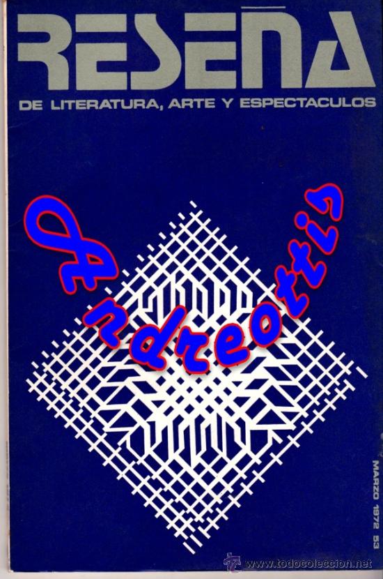 Coleccionismo de Revistas y Peri&oacute;dicos: REVISTA RESE&Ntilde;A N&ordm; 53. LITERATURA ARTE Y ESPECTACULOS. INTERIOR: HEMINGWAY. GARC&Iacute;A M&Aacute;RQUEZ. V. LLOSA