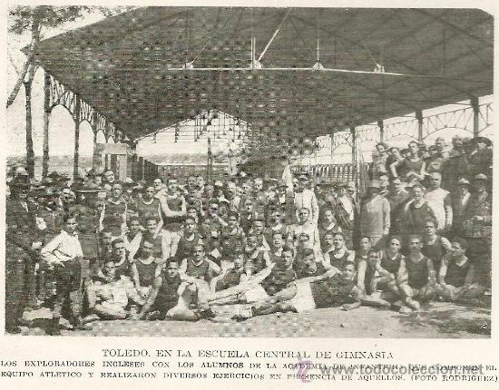 Colecionismo de Revistas e Jornais: * TOLEDO * ESCUTISMO * SCOUTS * Exploradores ingleses y alumnos de la Academia de Infanter&iacute;a- 1927