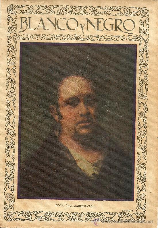 Colecionismo de Revistas e Jornais: Autorretrato de Goya  - 1927
