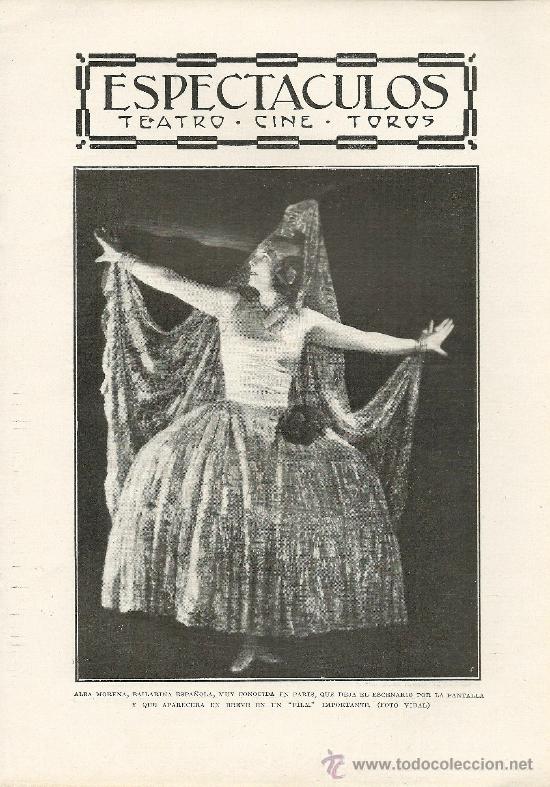Sammeln von Zeitschriften und Zeitungen: * TEATRO * Alba Morena, Srtas. de Lorca ( Murcia) coro de La Parranda, comedia de Rusi&ntilde; - 1928