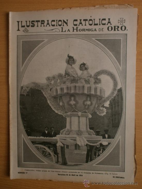 Coleccionismo de revistas y peri&oacute;dicos: LA HORMIGA DE ORO N&ordm;17.1914.BARCELONA-CUMPLIMIENTO PASCUAL,EL NUNCIO-VALENCIA,TARRAGONA-FIESTAS.