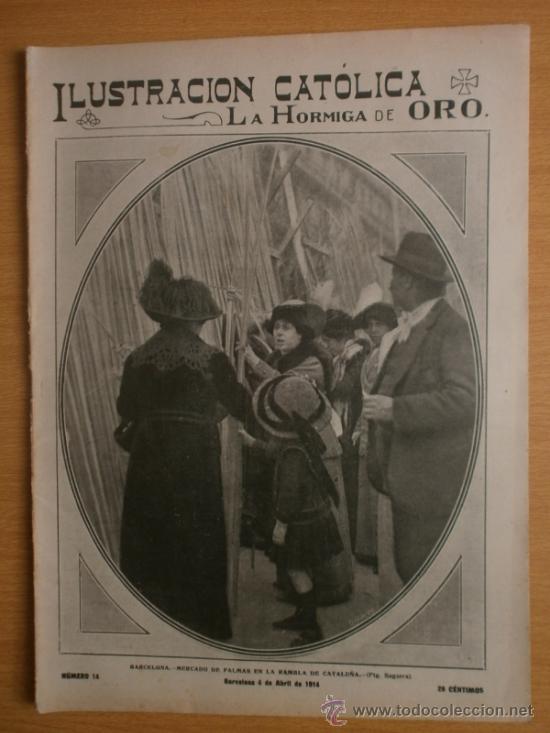 Coleccionismo de revistas y peri&oacute;dicos: LA HORMIGA DE ORO N&ordm;14.1914.TOLEDO-III CENTENARIO DEL GRECO,VICH,EN HONOR DE TRUEBA,BARCELONA.