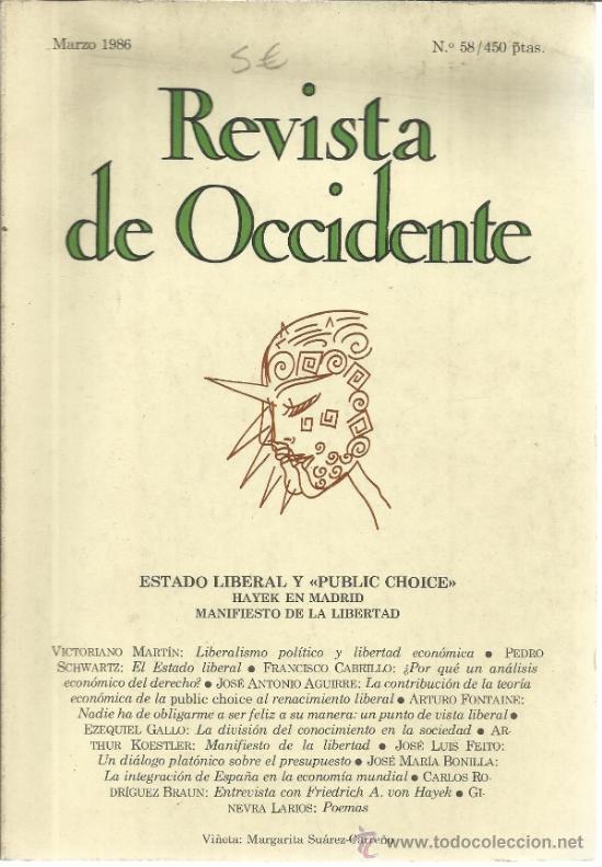 Coleccionismo de revistas y peri&oacute;dicos: REVISTA DE OCCIDENTE. FUNDACI&Oacute;N ORTEGA Y GASSET. MADRID. 1987
