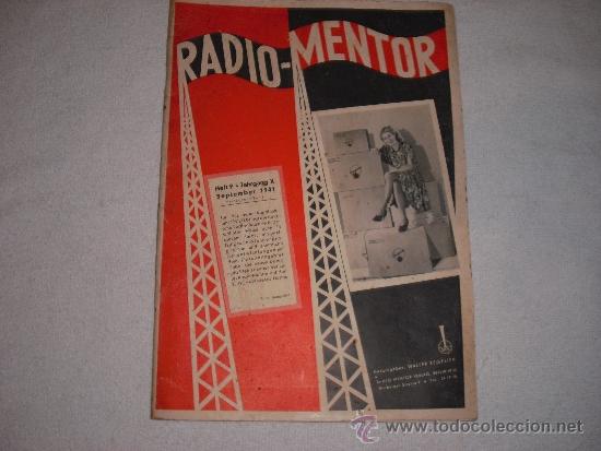 Collezionismo di Riviste e Giornali: RADIO MENTOR  1941  . EN ALEMAN