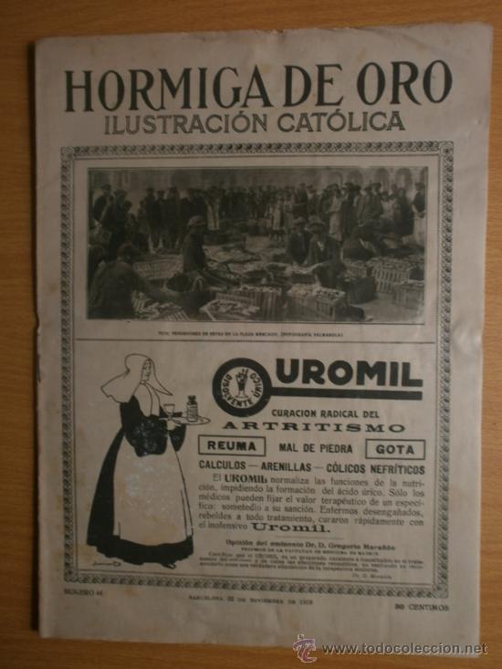 Coleccionismo de revistas y peri&oacute;dicos: LA HORMIGA DE ORO N&ordm;44.1919.JERUSALEN-FIESTAS DEL VII CENTENARIO DE LA CUSTODIA FRANCISCANA.