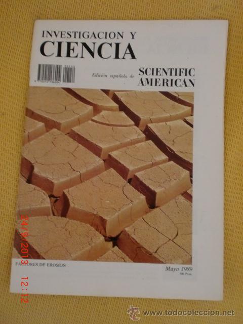 Coleccionismo de Revistas y Peri&oacute;dicos: Revista Investigaci&oacute;n y Ciencia  -MAYO 1989 - FACTORES DE EROSION