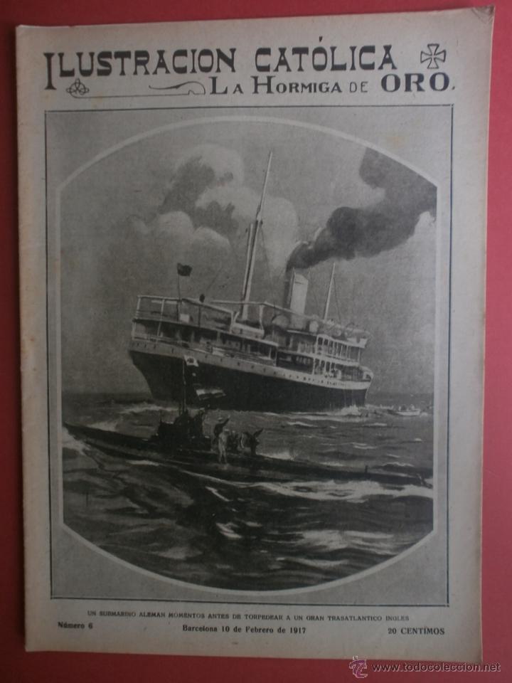 Coleccionismo de revistas y peri&oacute;dicos: LA HORMIGA DE ORO N&ordm;6.1917.VALENCIA Y BARCELONA,MATARO-INSTITUTO,SPORTS DE NIEVE,BILBAO