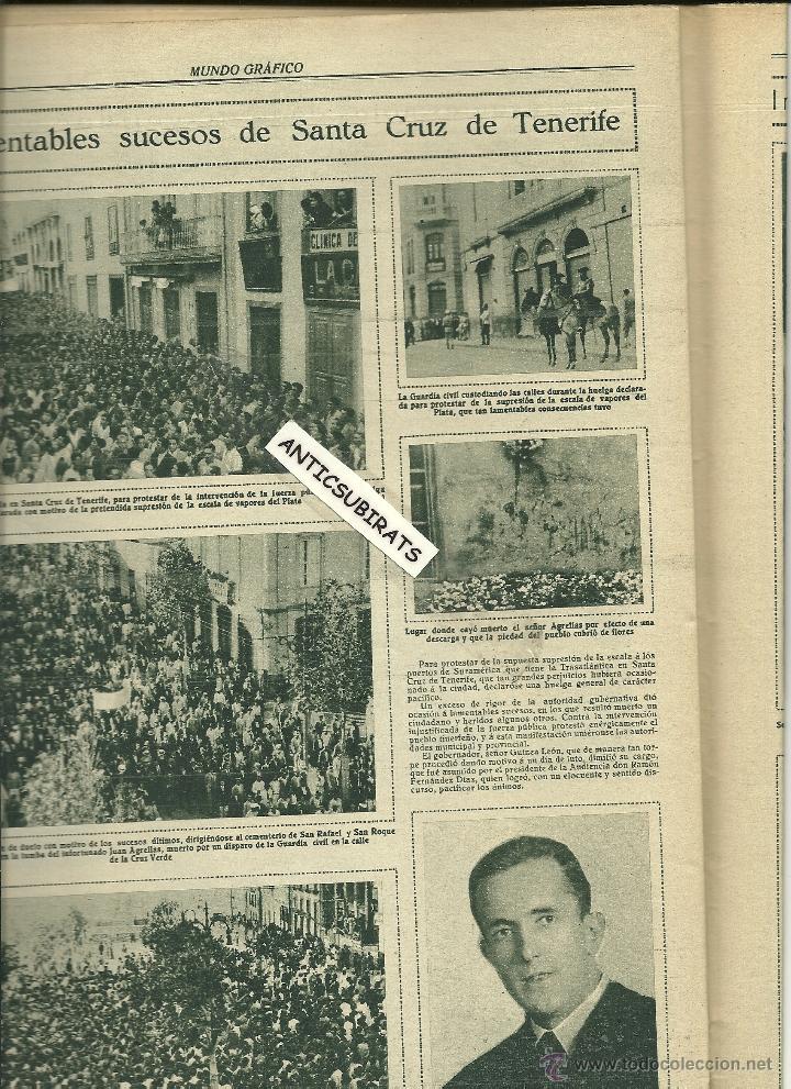 Coleccionismo de Revistas y Peri&oacute;dicos: REVISTA 1930 REVOLUCION EN SANTA CRUZ DE TENERIFE AGRELLAS JUGUETES MECANO PALOUZIE MAGGI