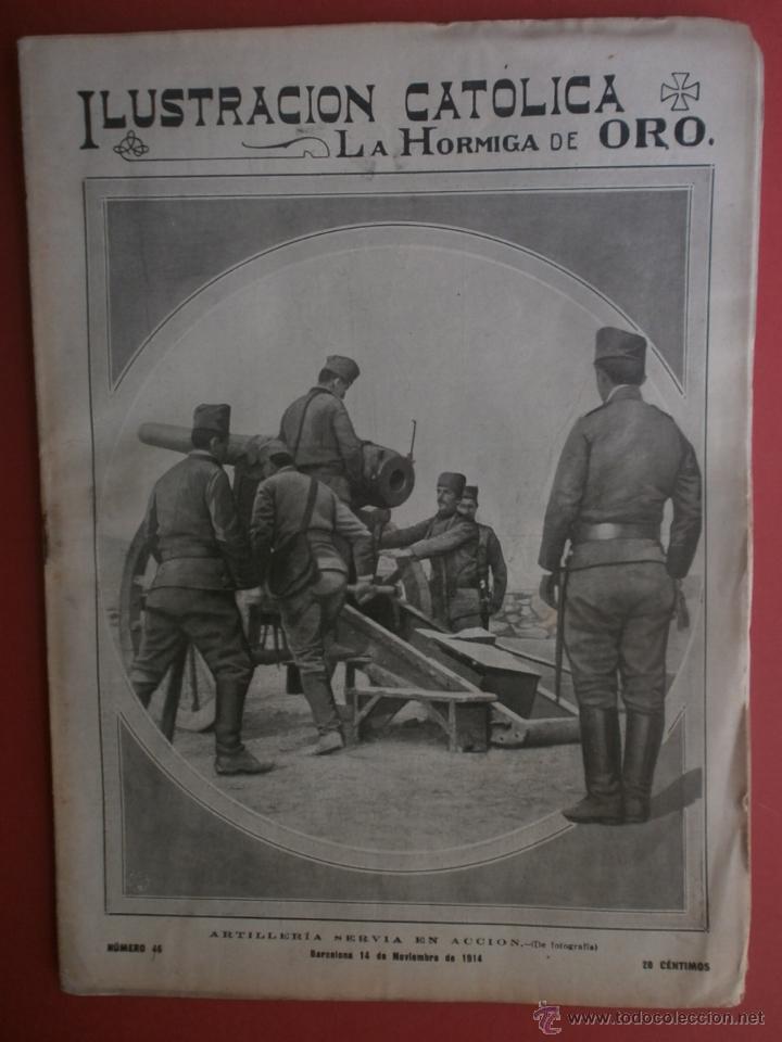 Coleccionismo de revistas y peri&oacute;dicos: LA HORMIGA DE ORO N&ordm;46.1914.BARCELONA-PROCESION,MADRID-OBISPO DE BARCELONA-MANIFESTACION,CESTONA.