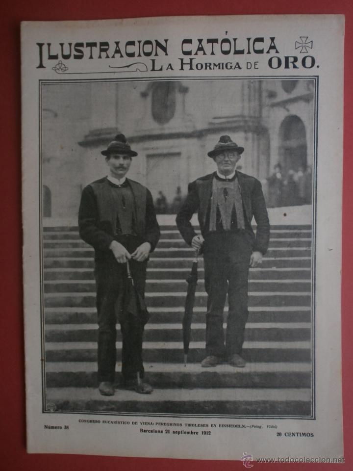 Coleccionismo de revistas y peri&oacute;dicos: LA HORMIGA DE ORO N&ordm;38.1912.ARTES-FIESTAS,VIENA-XXIII CONGRESO EUCARISTICO,OLOT-JUEGOS FLORALES.