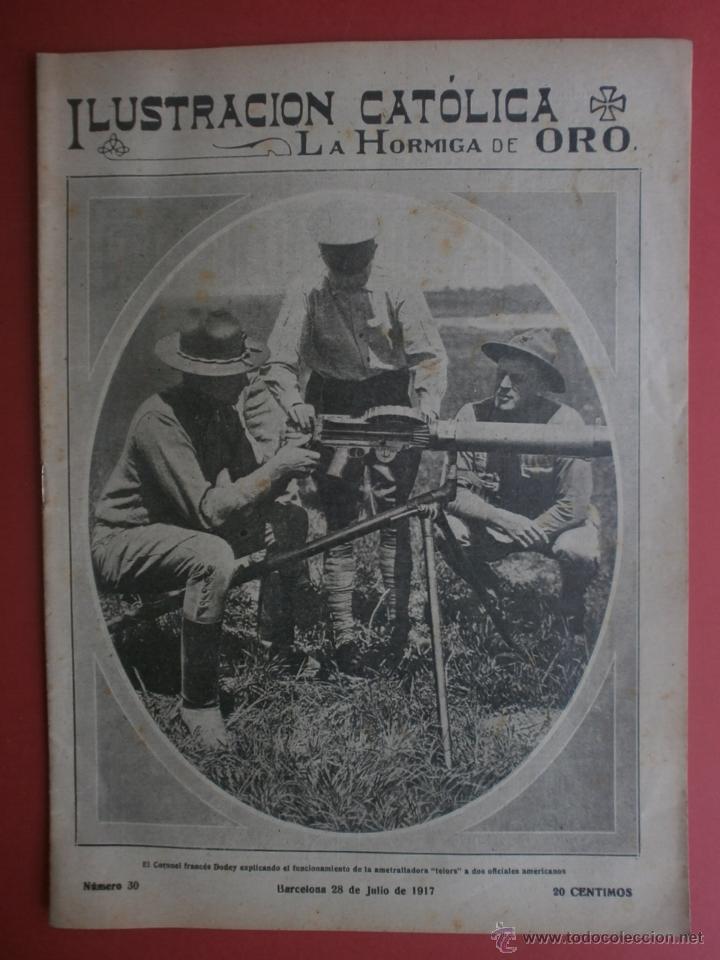 Coleccionismo de revistas y peri&oacute;dicos: LA HORMIGA DE ORO N&ordm;30.1917.BODAS DE PLATA-SEMINARIO PONTIFICIO DE COMILLAS,BARCELONA,ZARAGOZA,ALAVA