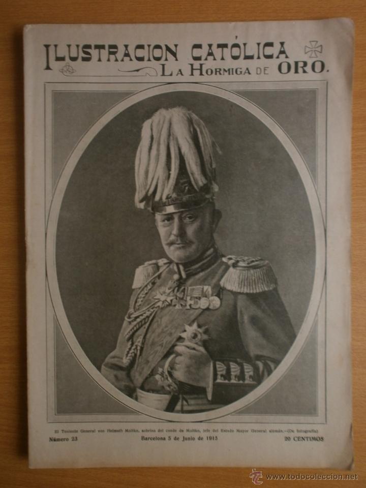 Coleccionismo de revistas y peri&oacute;dicos: LA HORMIGA DE ORO N&ordm;23.1915.SARRIA-FIESTA,BARCELONA,REGION CATALANA,MURCIA Y SEVILLA,MADRID,GUERRA.