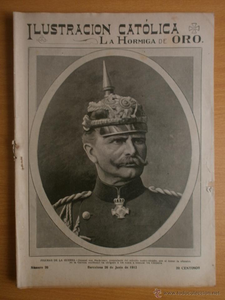 Coleccionismo de revistas y peri&oacute;dicos: LA HORMIGA DE ORO N&ordm;26.1915.BARCELONA-FIESTA DE LA FLOR,SEVILLA-GONZALO BILBAO,MILAN,MARTUTENE.