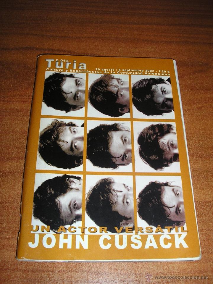 Coleccionismo de Revistas y Peri&oacute;dicos: CARTELERA TURIA-N&ordm; 2065-4 SEPTIEMBRE 2003-JOHN CUSACK