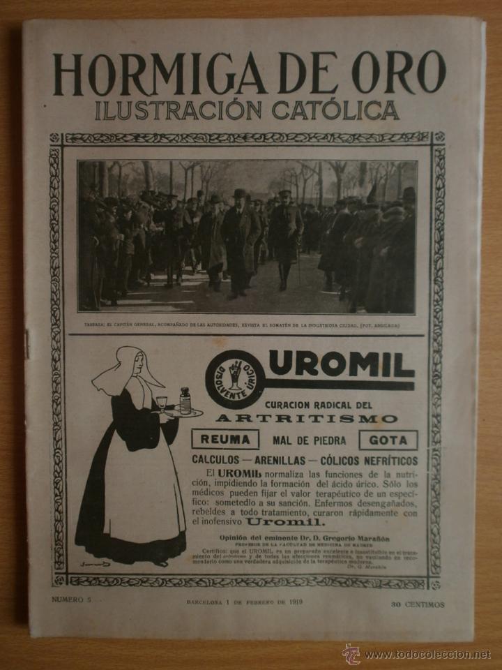 Coleccionismo de revistas y peri&oacute;dicos: LA HORMIGA DE ORO N&ordm;5.1919.LA POBLACION MORA DE TETUAN,RATIFICACION DEL ESTATUTO DE LA MANCOMUNIDAD.