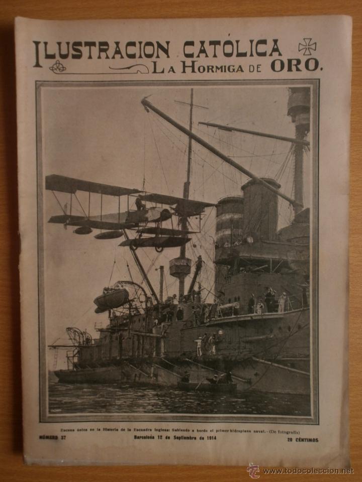 Coleccionismo de revistas y peri&oacute;dicos: LA HORMIGA DE ORO N&ordm;37.1914.EL PAPA BENEDICTO XV,EL PADRE WERNZ,PIO X,BATALLA DE VALDEJUNQUERA.