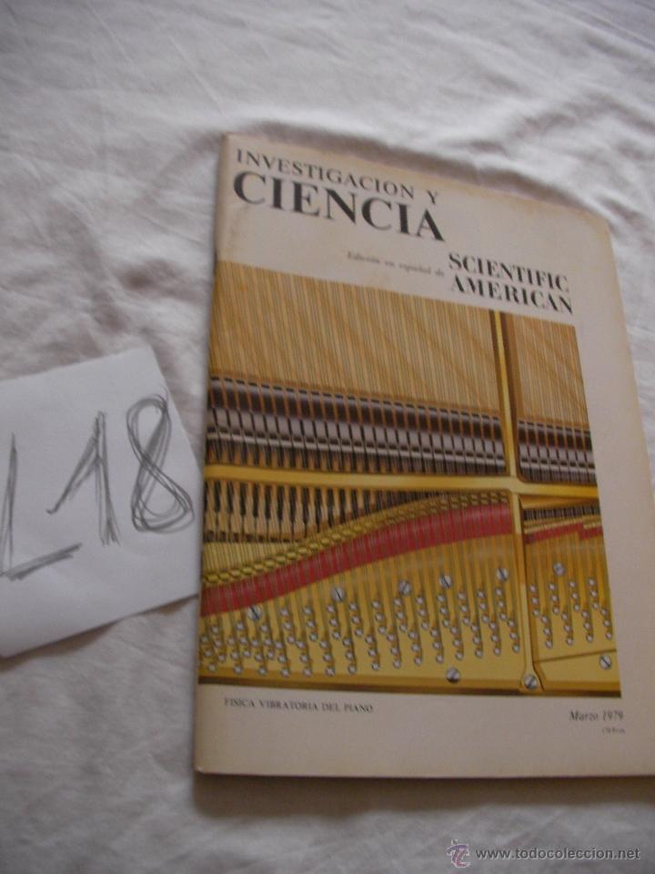 Collezionismo di Riviste e Giornali: ANTIGUA REVISTA INVESTIGACION Y CIENCIA - SCIENTIFIC AMERICAN - A&Ntilde;OS 70 - ENVIO GRATIS A ESPA&Ntilde;A