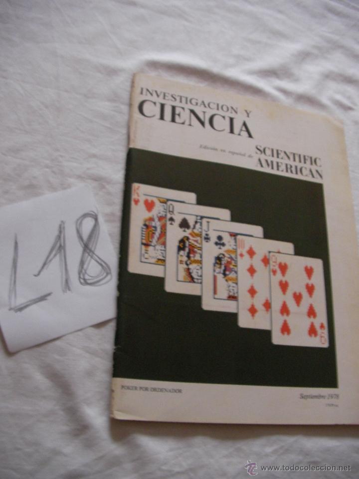 Coleccionismo de revistas y peri&oacute;dicos: ANTIGUA REVISTA INVESTIGACION Y CIENCIA - SCIENTIFIC AMERICAN - A&Ntilde;OS 70 - ENVIO GRATIS A ESPA&Ntilde;A