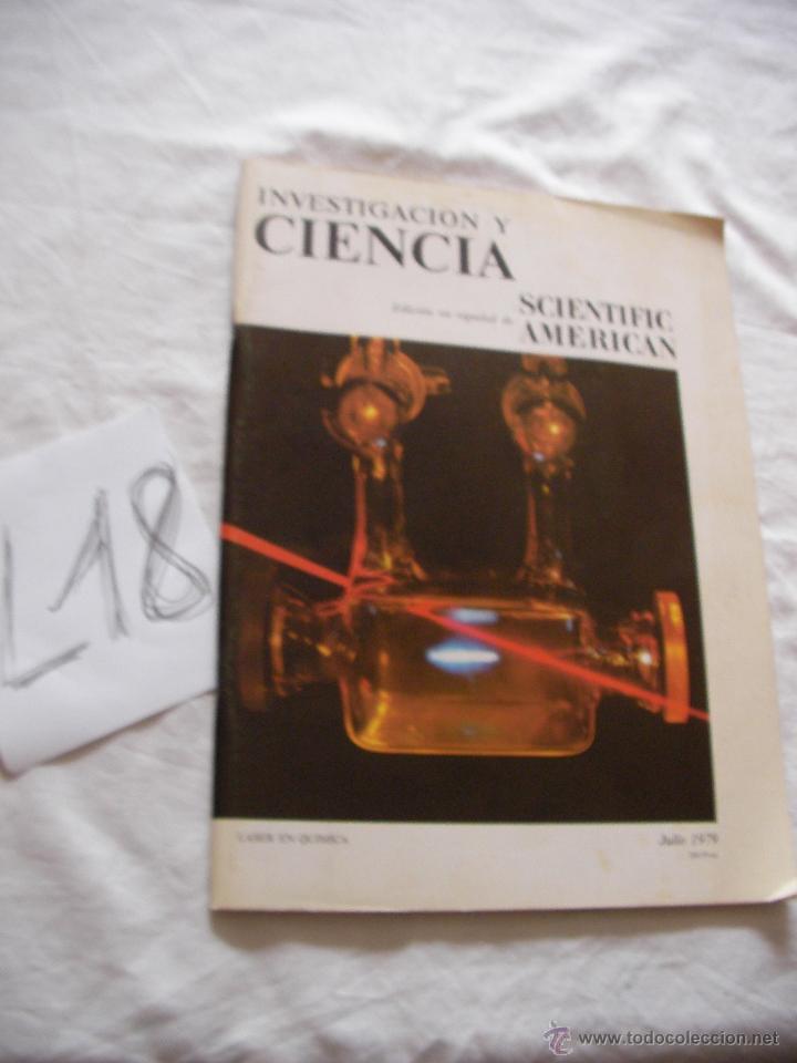 Collezionismo di Riviste e Giornali: ANTIGUA REVISTA INVESTIGACION Y CIENCIA - SCIENTIFIC AMERICAN - A&Ntilde;OS 70 - ENVIO GRATIS A ESPA&Ntilde;A