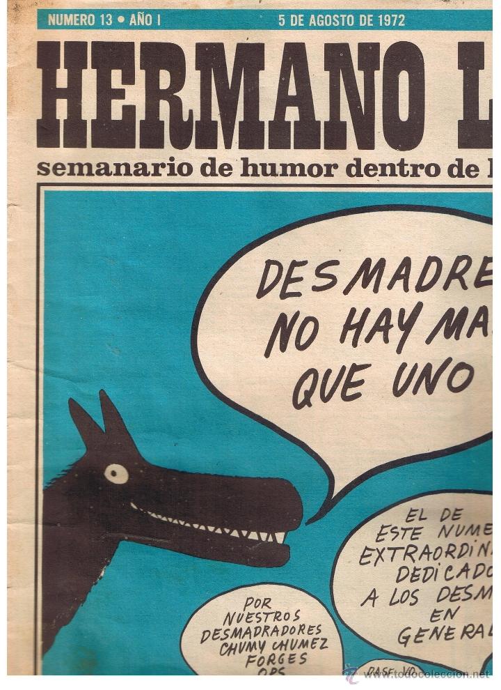 Coleccionismo de Revistas y Peri&oacute;dicos: HERMANO LOBO. NUMERO 13 EXTRA. PLEYADES (CONTIENE EL SUPLEMENTO)