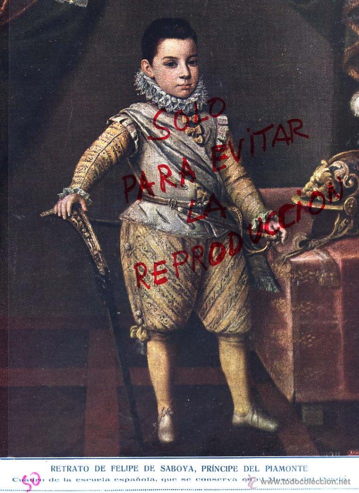 Coleccionismo de revistas y peri&oacute;dicos: FELIPE DE SABOYA 1921 MUSEO DEL PRADO ILUSTRACION HOJA REVISTA
