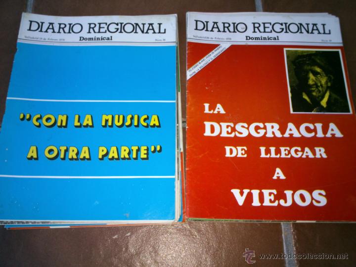 Collectionnisme de Revues et Journaux: SUPLEMENTO DOMINICAL DE DIARIO REGIONAL VALLADOLID.1977/78.fotos,art&iacute;culos.