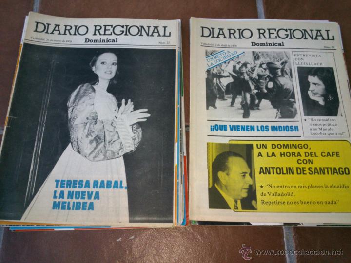 Collectionnisme de Revues et Journaux: SUPLEMENTO DOMINICAL DE DIARIO REGIONAL VALLADOLID.1977/78.fotos,art&iacute;culos.