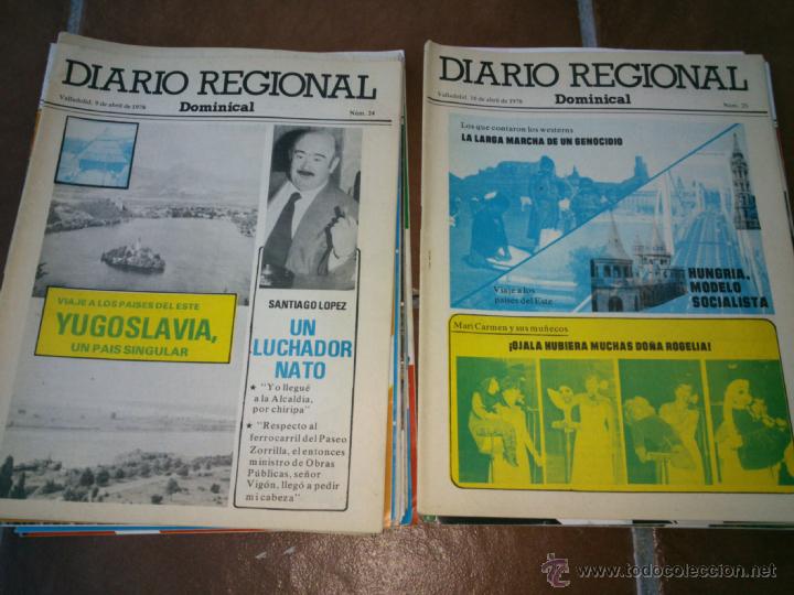 Collectionnisme de Revues et Journaux: SUPLEMENTO DOMINICAL DE DIARIO REGIONAL VALLADOLID.1977/78.fotos,art&iacute;culos.
