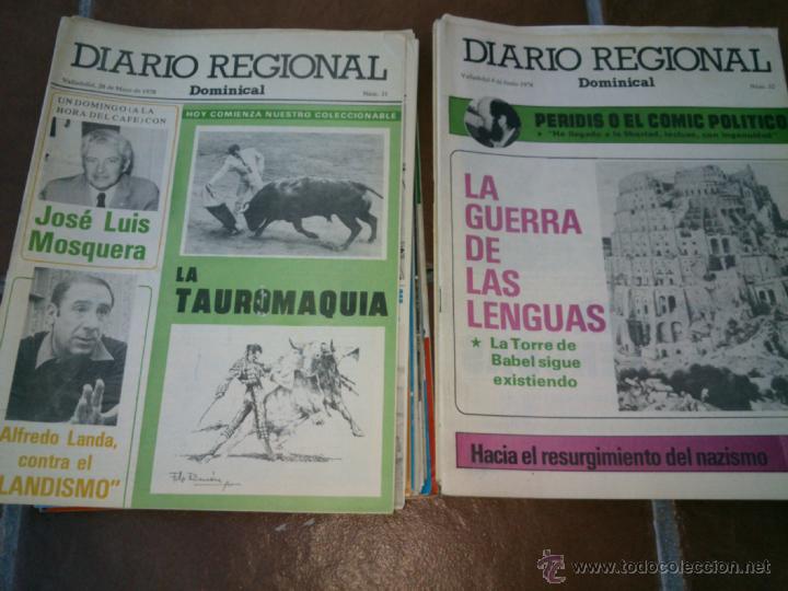 Collectionnisme de Revues et Journaux: SUPLEMENTO DOMINICAL DE DIARIO REGIONAL VALLADOLID.1977/78.fotos,art&iacute;culos.
