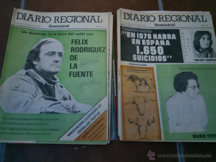 Collectionnisme de Revues et Journaux: SUPLEMENTO DOMINICAL DE DIARIO REGIONAL VALLADOLID.1977/78.fotos,art&iacute;culos.