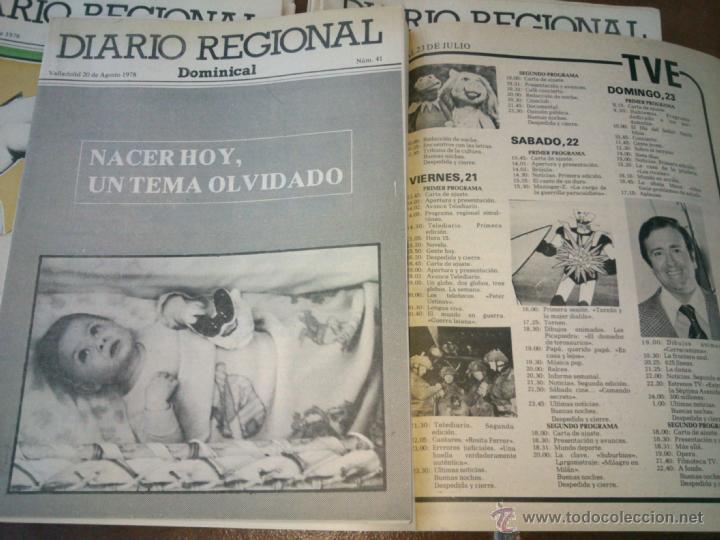 Collectionnisme de Revues et Journaux: SUPLEMENTO DOMINICAL DE DIARIO REGIONAL VALLADOLID.1977/78.fotos,art&iacute;culos.