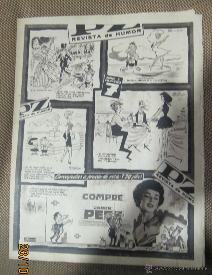 Collezionismo di Riviste e Giornali: REVISTA DE HUMOR PZ. N&ordm; 7. A&Ntilde;O I. 22 OCTUBRE 1959