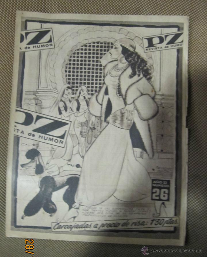 Coleccionismo de revistas y peri&oacute;dicos: REVISTA DE HUMOR PZ. N&ordm; 26. A&Ntilde;O II. 3 MARZO 1960