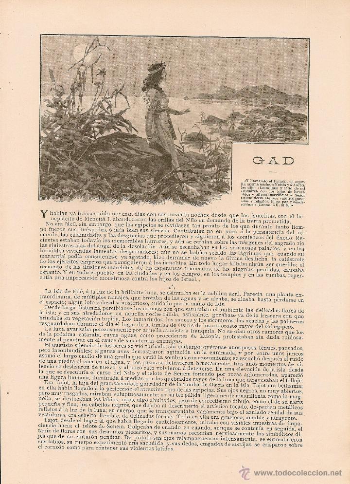 Collezionismo di Riviste e Giornali: Gad / cuento de Luis de Ter&aacute;n con dibujos de M&eacute;ndez Bringa  - 1903