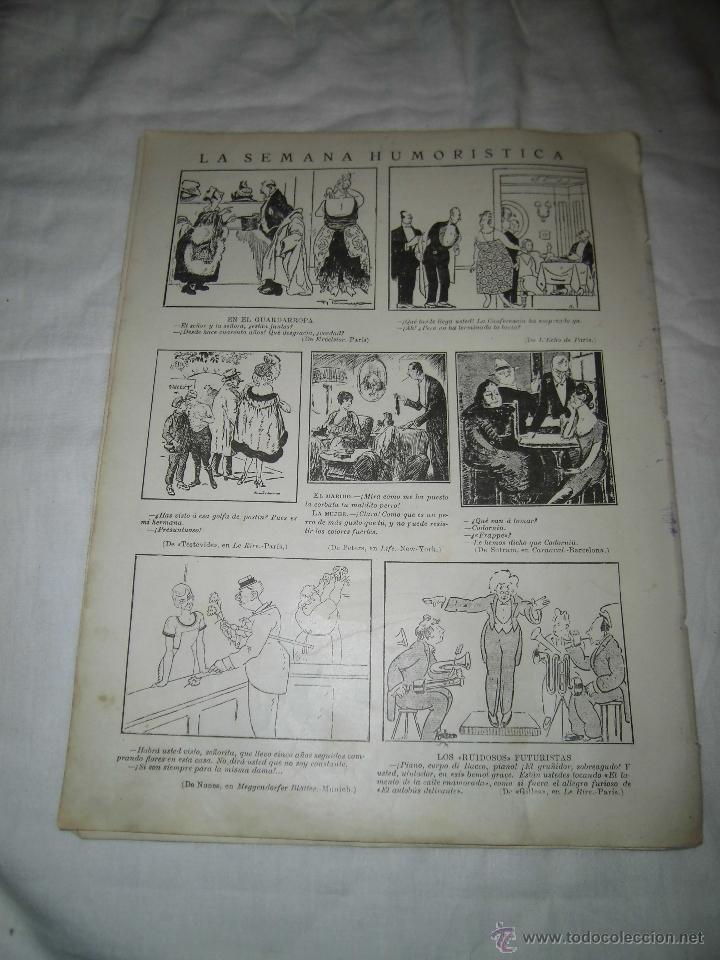 Coleccionismo de Revistas y Peri&oacute;dicos: LA SEMANA HUMORISTICA HOJA DE REVISTA NUEVO MUNDO 1921