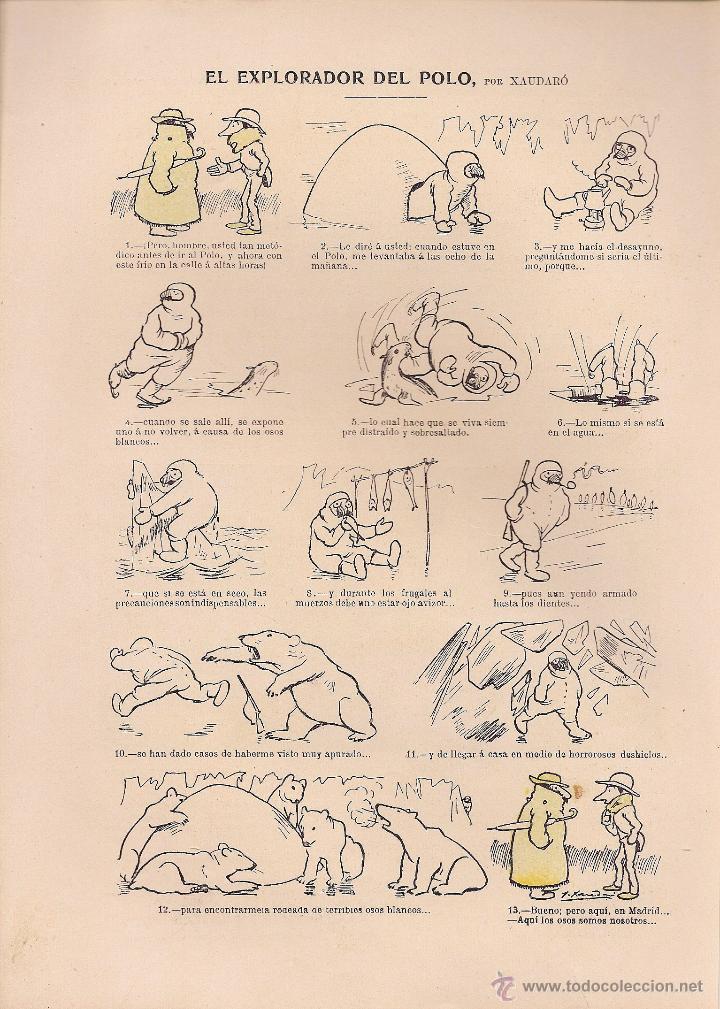 Colecionismo de Revistas e Jornais: El explorador del Polo / historieta de humor por Xaudar&oacute; - 1904