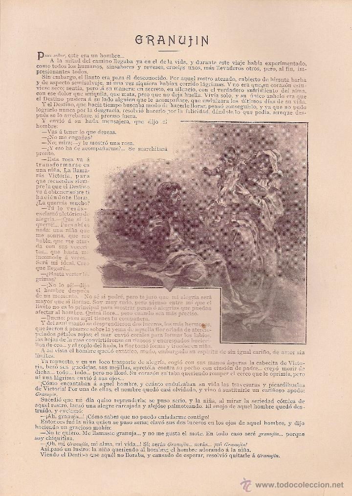 Colecionismo de Revistas e Jornais: Granuj&iacute;n / cuento presentado a concurso, lema Segundo Gal&aacute;n, dibujos de Regidor - 1904